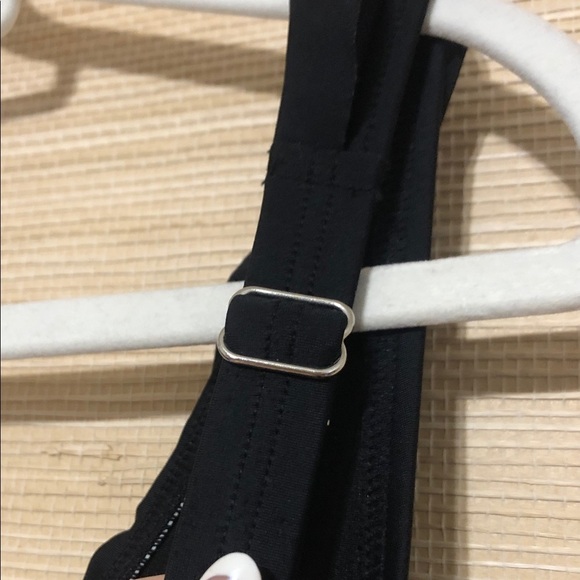 DKNY Black Ruffle V-neck One Piece Swimsuit size 16 - Picture 8 of 9